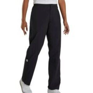 Ladies FootJoy HydroLite Black Performance Rain Golf Pants Size M Waterproof